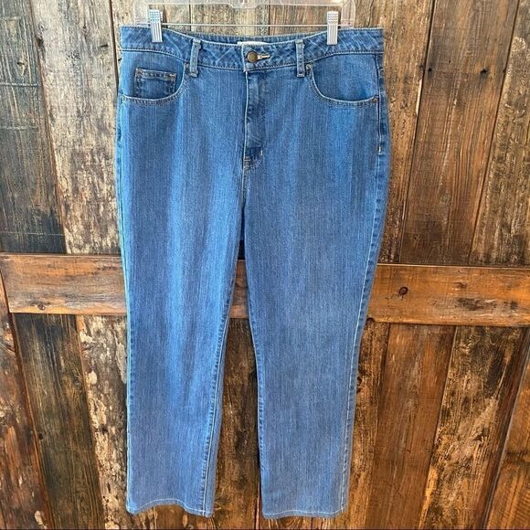 Coldwater Creek Sz 10 Blue Curvy Denim Casual Rustic Cotton Jeans - Picture 2 of 7